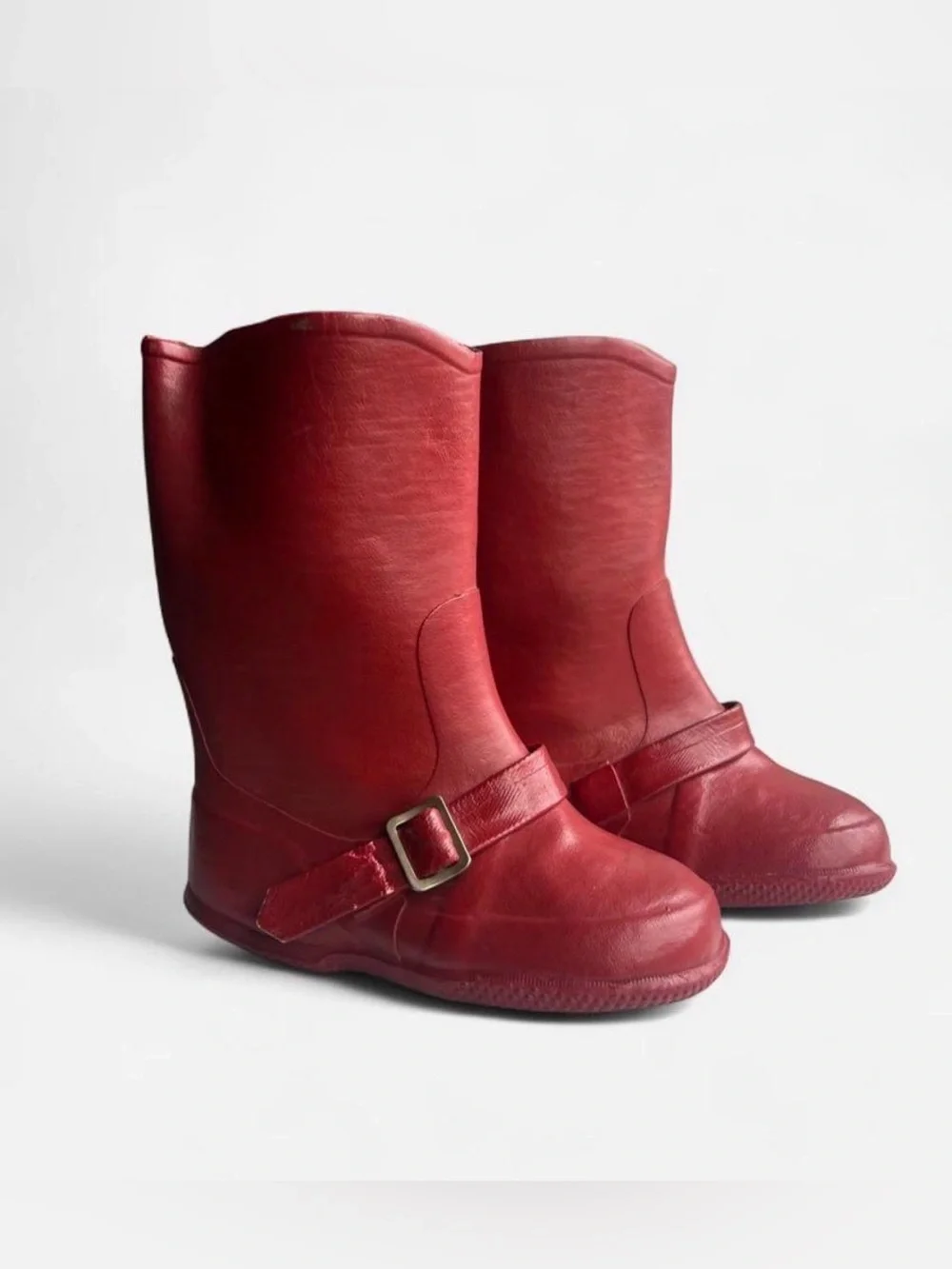 Vintage 1950s-60s Converse children's red rubber rain boot size 7 made in USA